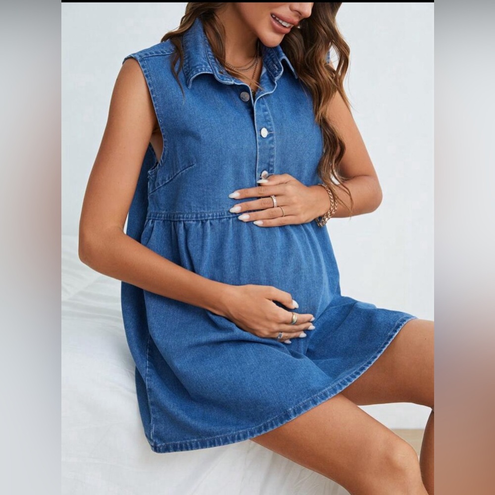 Denim  Top Maternity